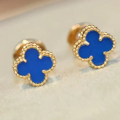 [⭐Veyra]CLOVER MINI 9.5MM TURQUOISE EARRINGS