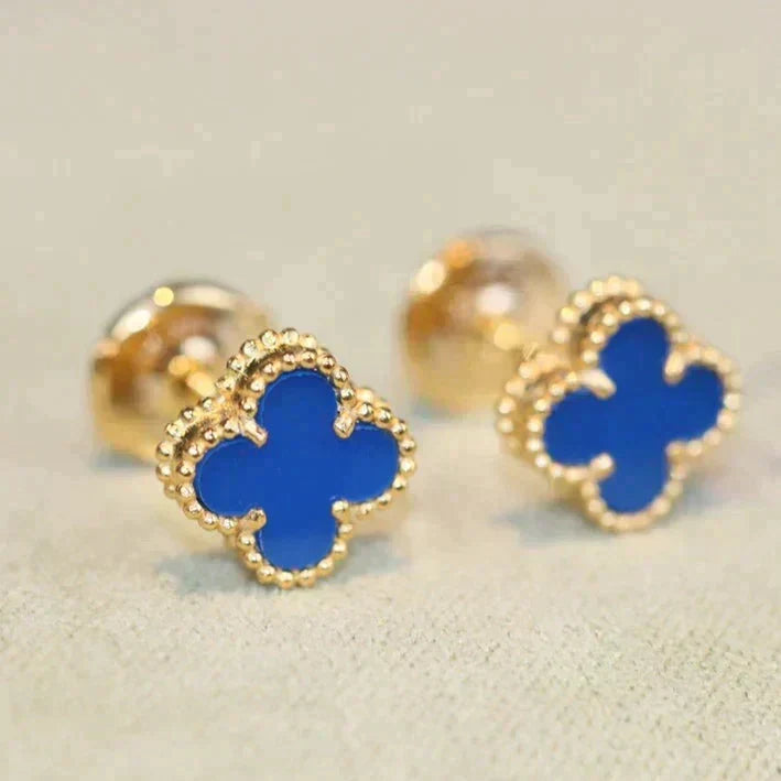 [⭐Veyra]CLOVER MINI 9.5MM TURQUOISE EARRINGS