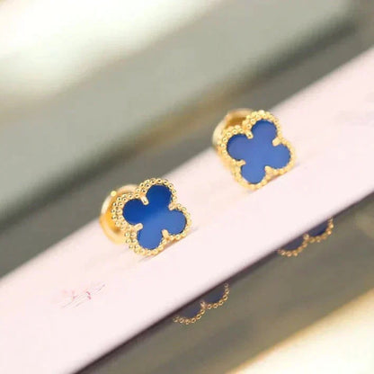 [⭐Veyra]CLOVER MINI 9.5MM TURQUOISE EARRINGS