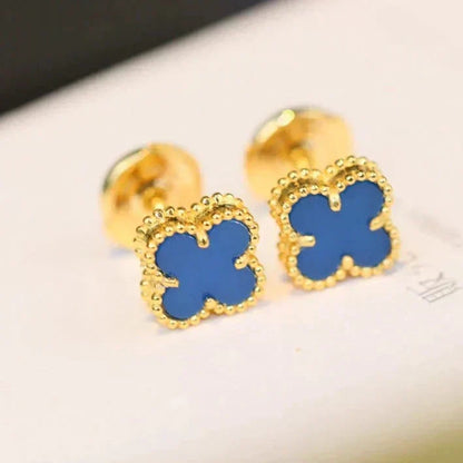 [⭐Veyra]CLOVER MINI 9.5MM TURQUOISE EARRINGS