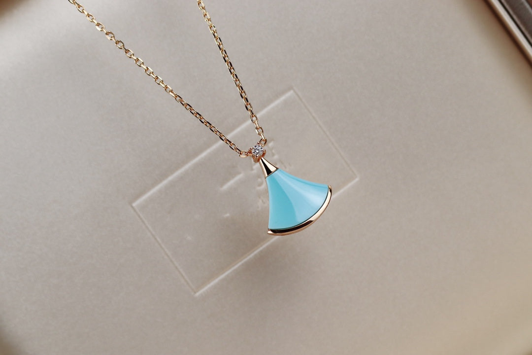 [⭐Veyra]DREAM NECKLACE TURQUOISE PINK GOLD