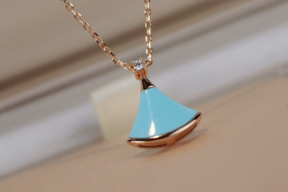 [⭐Veyra]DREAM NECKLACE TURQUOISE PINK GOLD