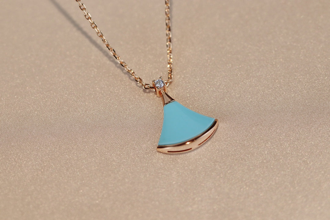 [⭐Veyra]DREAM NECKLACE TURQUOISE PINK GOLD