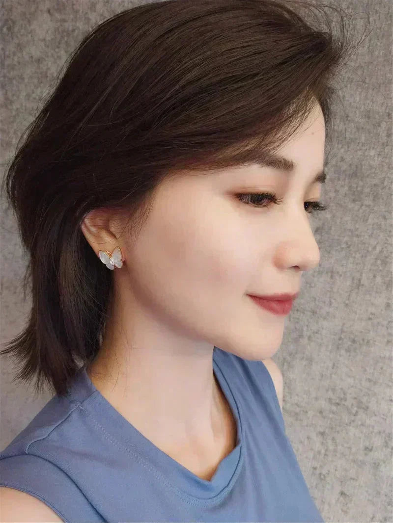 [⭐Veyra]BUTTERFLY MOP DIAMOND EARRINGS