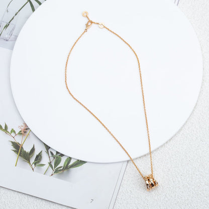 [⭐Veyra]SERPENTI PINK GOLD NECKLACE DIAMOND