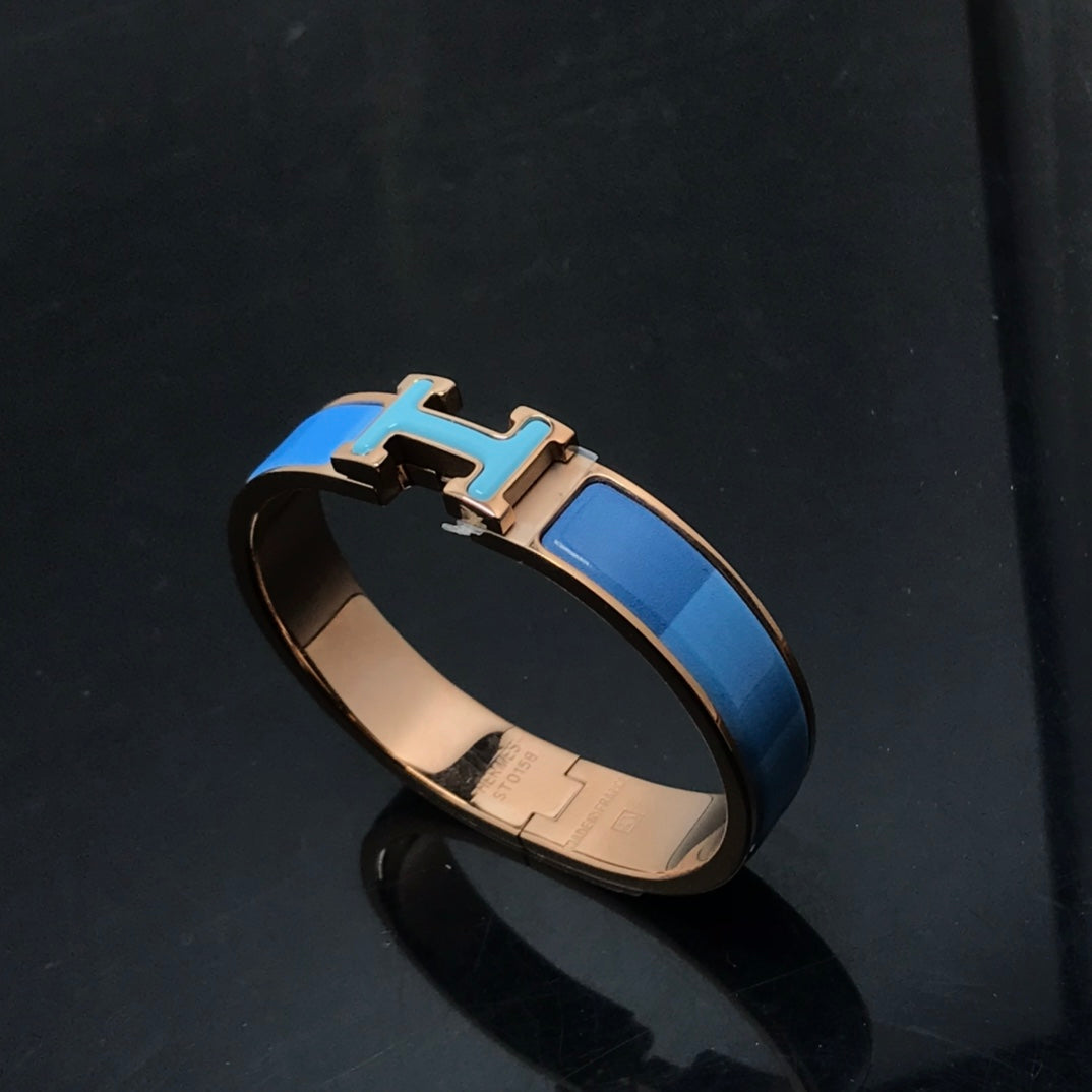 [⭐Veyra]H BRACELET BLUE RAINBOW CERAMIC