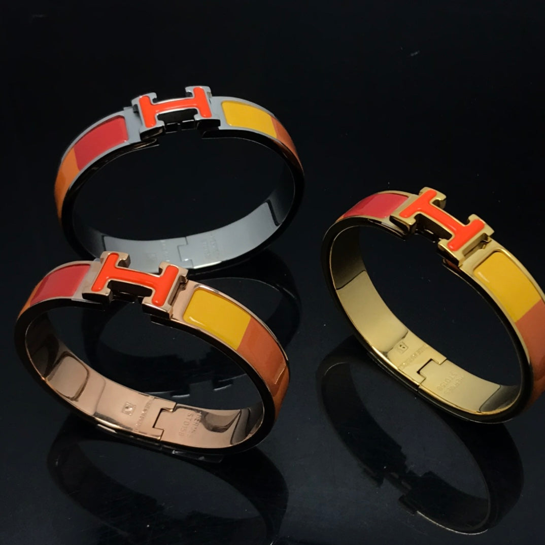 [⭐Veyra]H BRACELET ORANGE RAINBOW CERAMIC