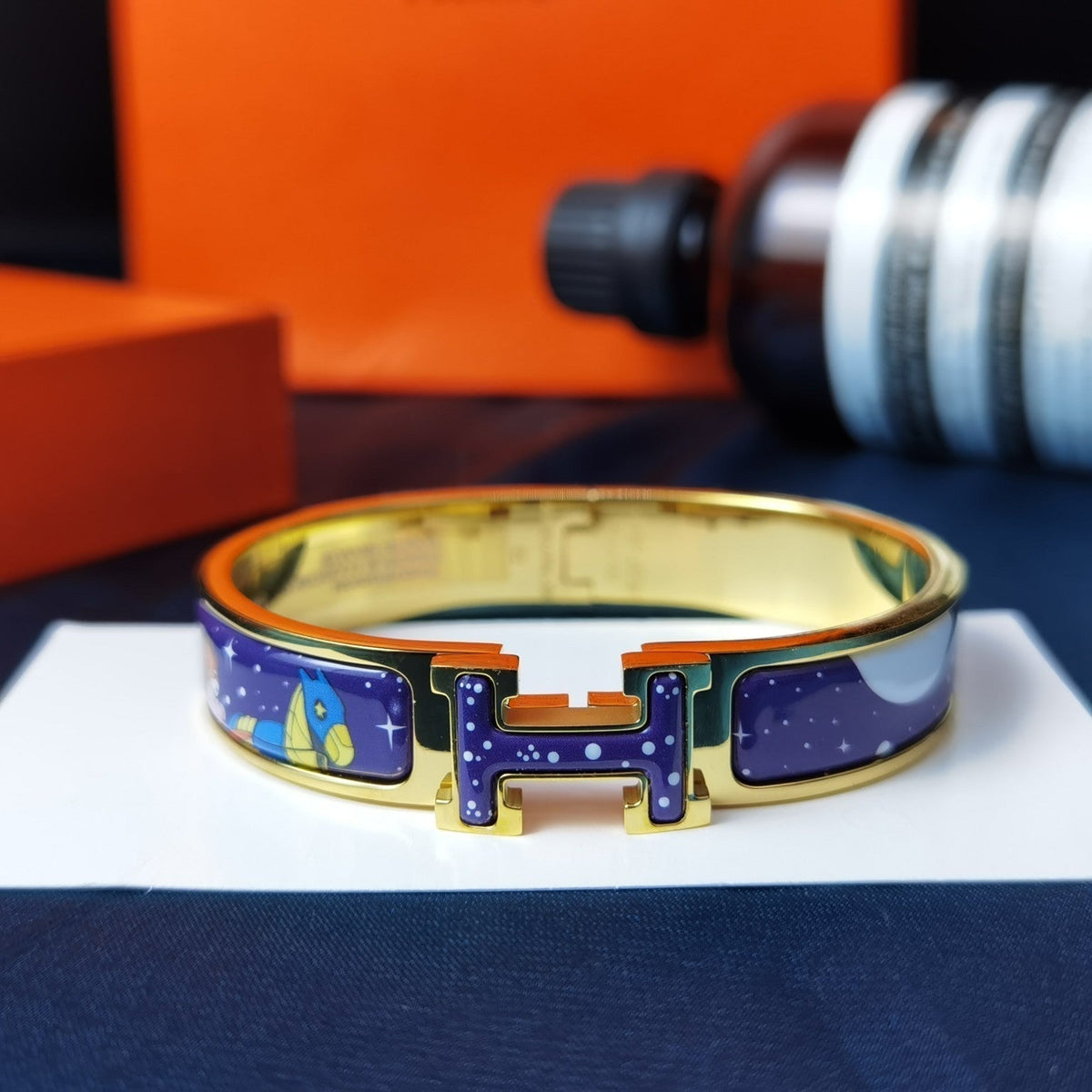 [⭐Veyra]H STAR AND MOON BRACELET 12MM