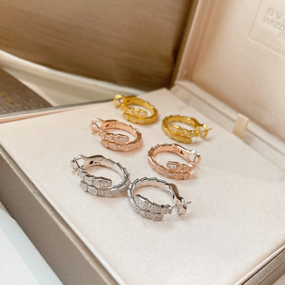 [⭐Veyra]SERPENTI EARRINGS DIAMOND
