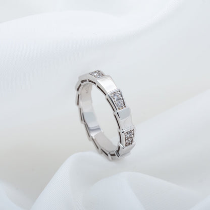 [⭐Veyra]SERPENTI RING SILVER  3MM