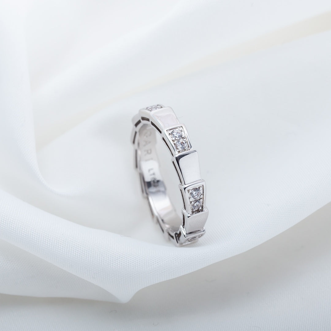 [⭐Veyra]SERPENTI RING SILVER  3MM
