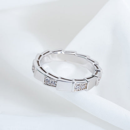 [⭐Veyra]SERPENTI RING SILVER  3MM