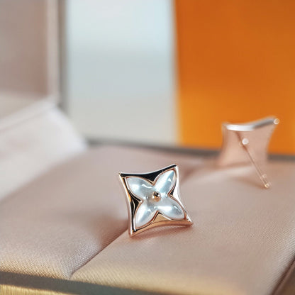 [⭐Veyra]STAR MOP PINK GOLD EARRINGS