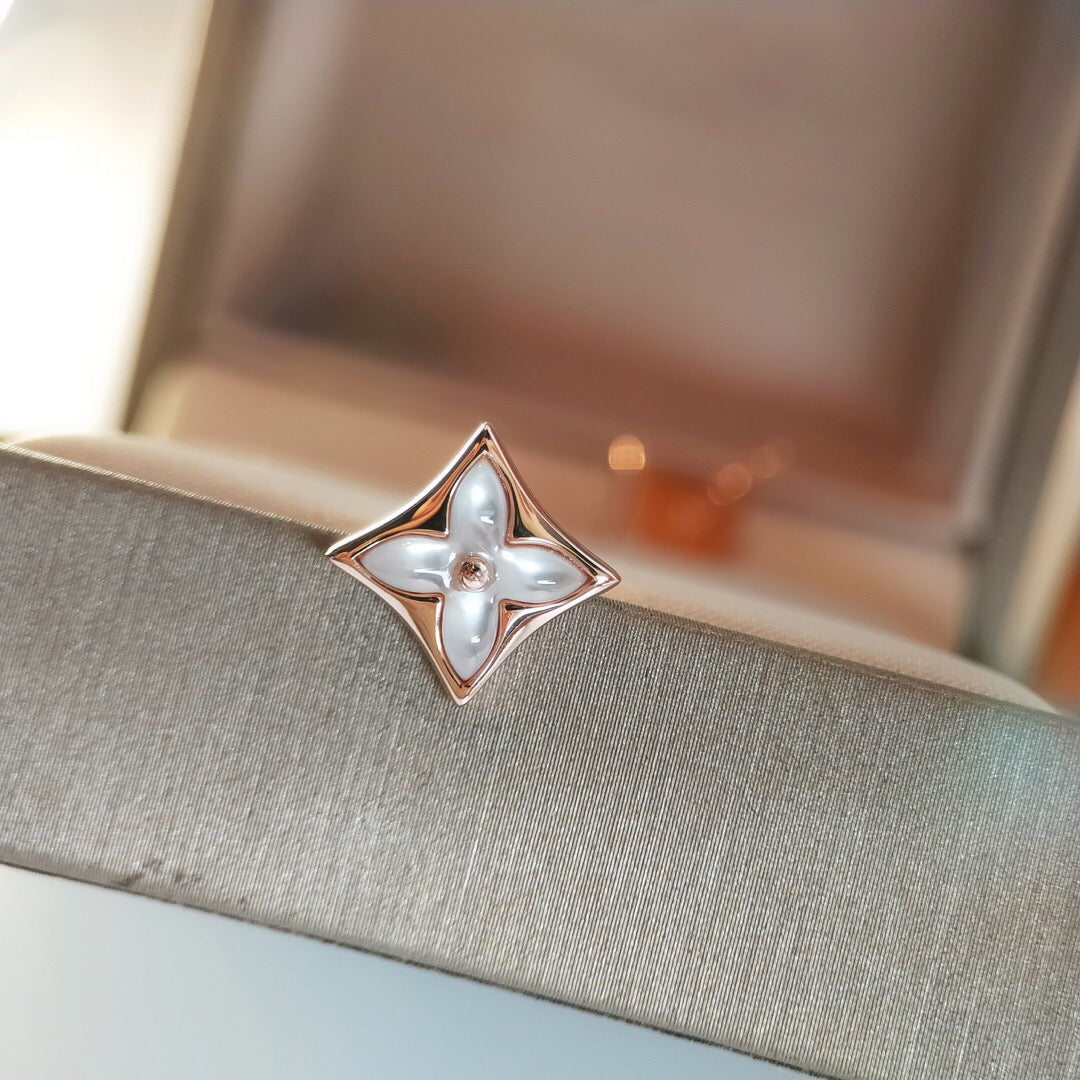 [⭐Veyra]STAR MOP PINK GOLD EARRINGS