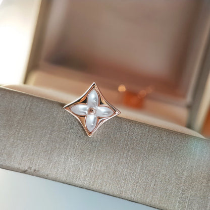 [⭐Veyra]STAR MOP PINK GOLD EARRINGS