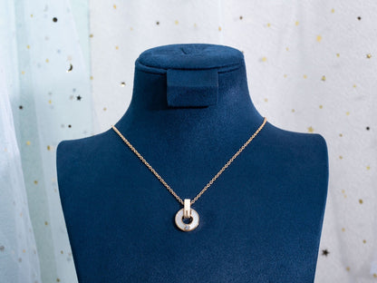[⭐Veyra]GARI NECKLACE PINK GOLD MOP