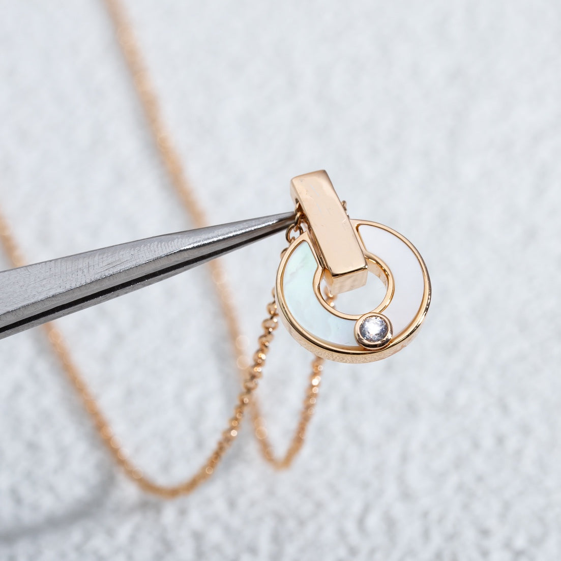 [⭐Veyra]GARI NECKLACE PINK GOLD MOP