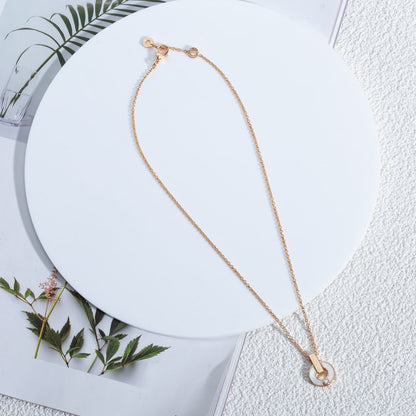 [⭐Veyra]GARI NECKLACE PINK GOLD MOP