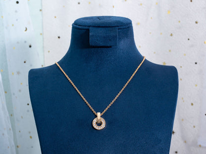 [⭐Veyra]GARI NECKLACE PINK GOLD DIAMOND