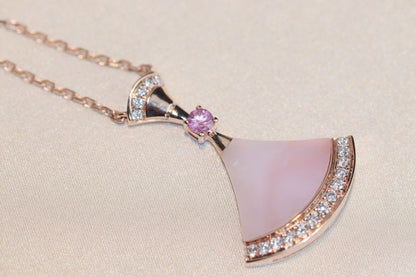 [⭐Veyra]DREAM NECKLACE PINK MOP DIAMOND