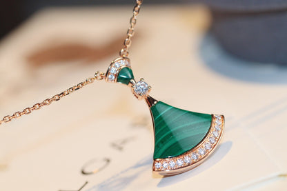 [⭐Veyra]DREAM NECKLACE MALACHITE DIAMOND