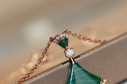 [⭐Veyra]DREAM NECKLACE MALACHITE DIAMOND