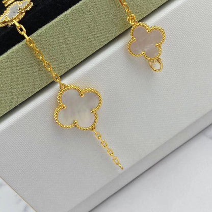 [⭐Veyra]MAGIC CLOVER MOP GOLD BRACELET 5 MOTIFS