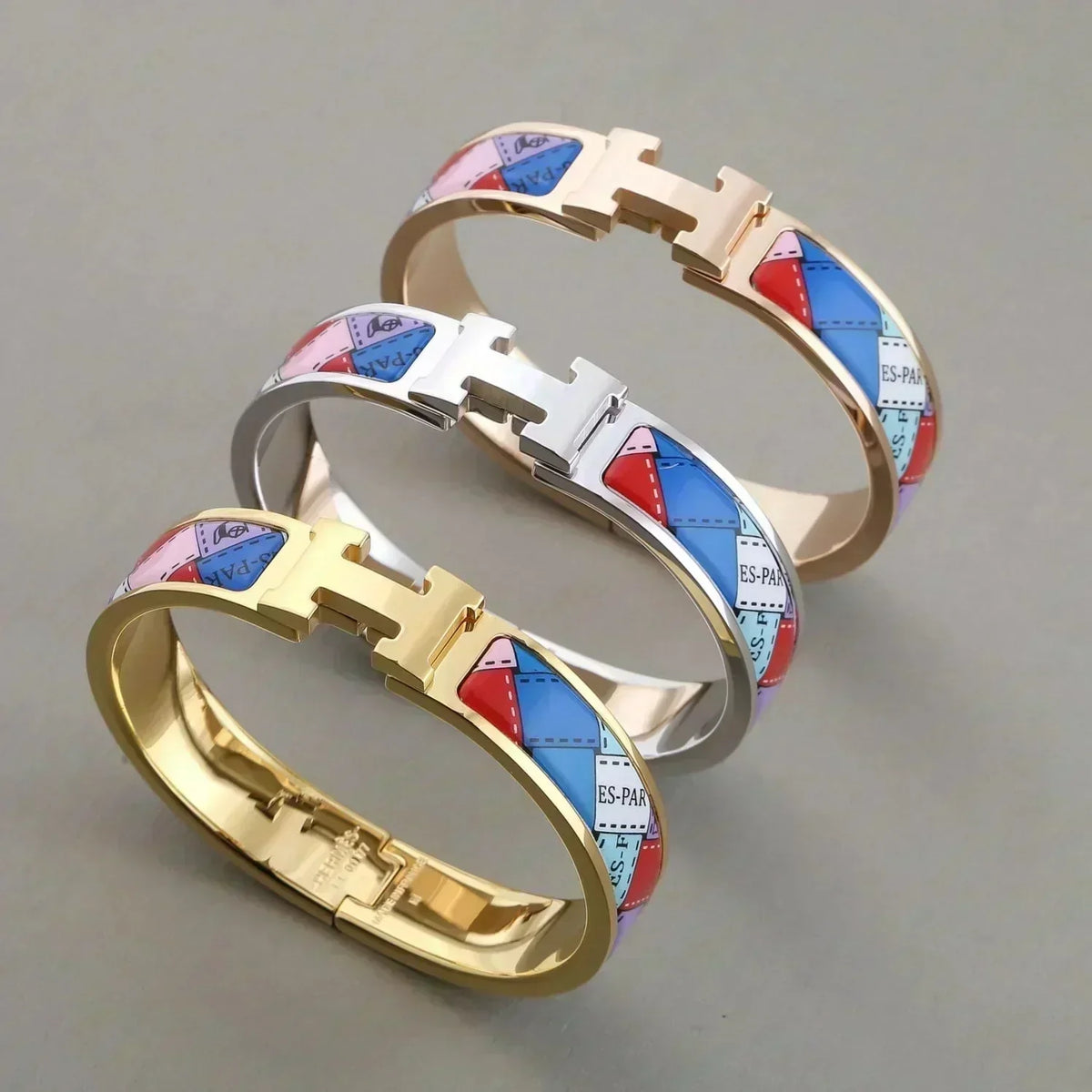 [⭐Veyra]H BRACELET DOTTED BORDER 12MM