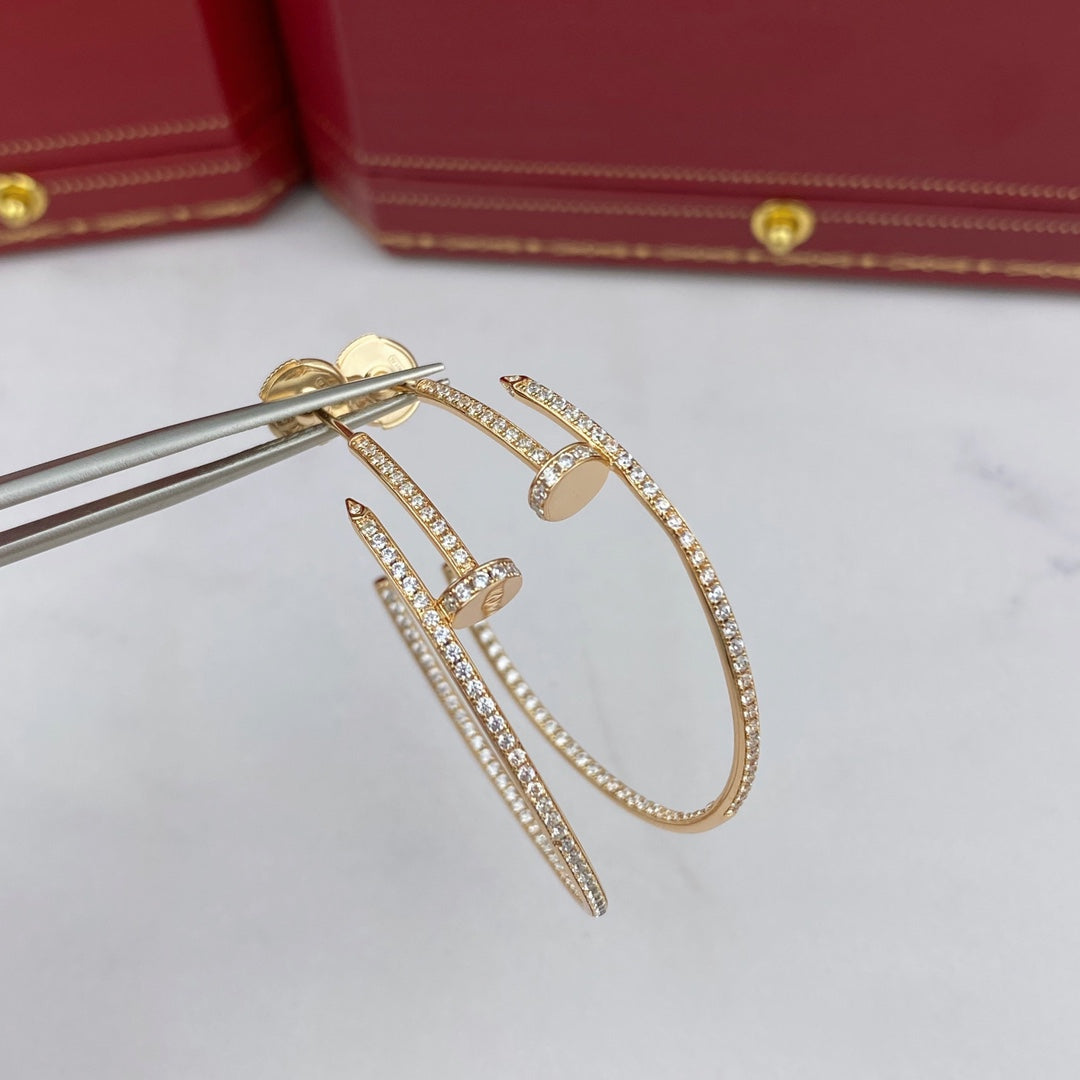 [⭐Veyra]JUSTE EARRINGS FULL DIAMONDS 1.8MM