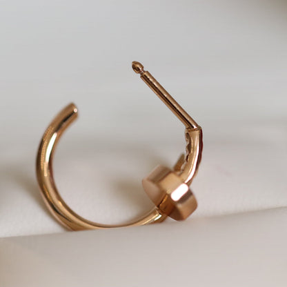 [⭐Veyra]JUSTE EARRINGS PINK GOLD