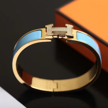 [⭐Veyra]H CLOUD BLUE BRACELET GOLD DIAMOND
