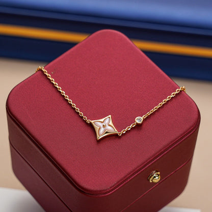 [⭐Veyra]STAR 1 DIAMOND PINK GOLD BRACELET