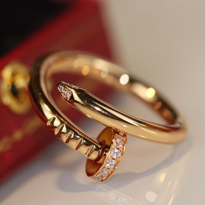 [⭐Veyra]JUSTE RING 2.65MM GOLD DIAMOND