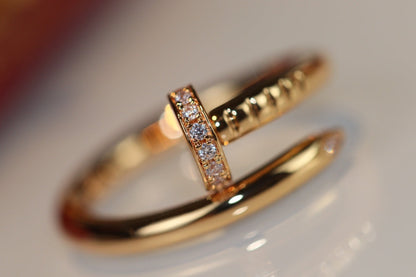 [⭐Veyra]JUSTE RING 2.65MM GOLD DIAMOND