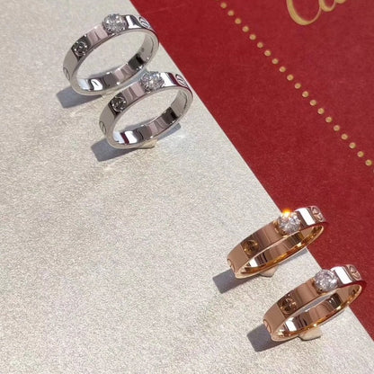 [⭐Veyra]LOVE RING 3.6MM 1 BIG DIAMOND