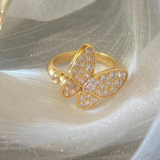 [⭐Veyra]BUTTERFLY DIAMOND RING