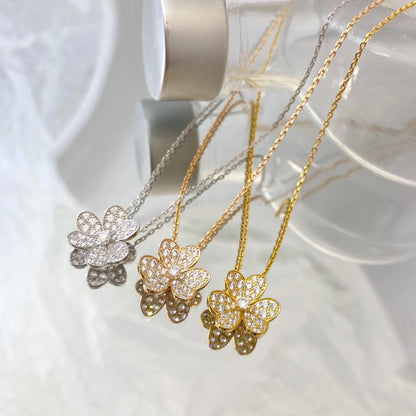 [⭐Veyra]FLOWER DIAMOND NECKLACE