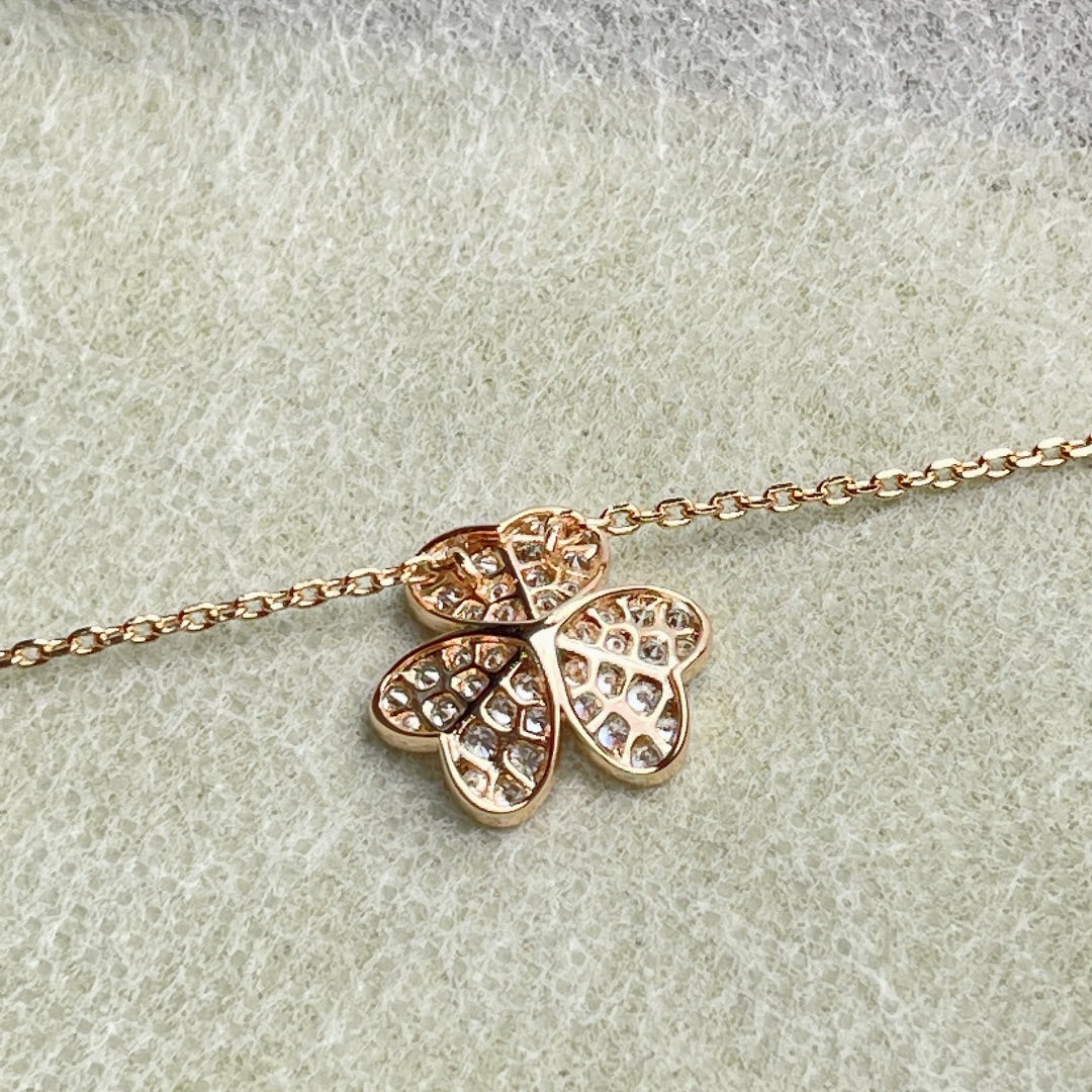 [⭐Veyra]FLOWER DIAMOND NECKLACE