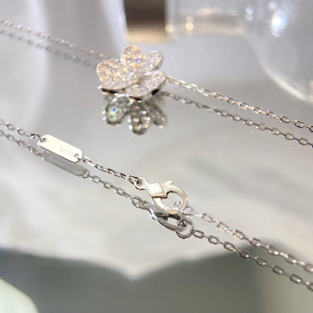 [⭐Veyra]FLOWER DIAMOND NECKLACE
