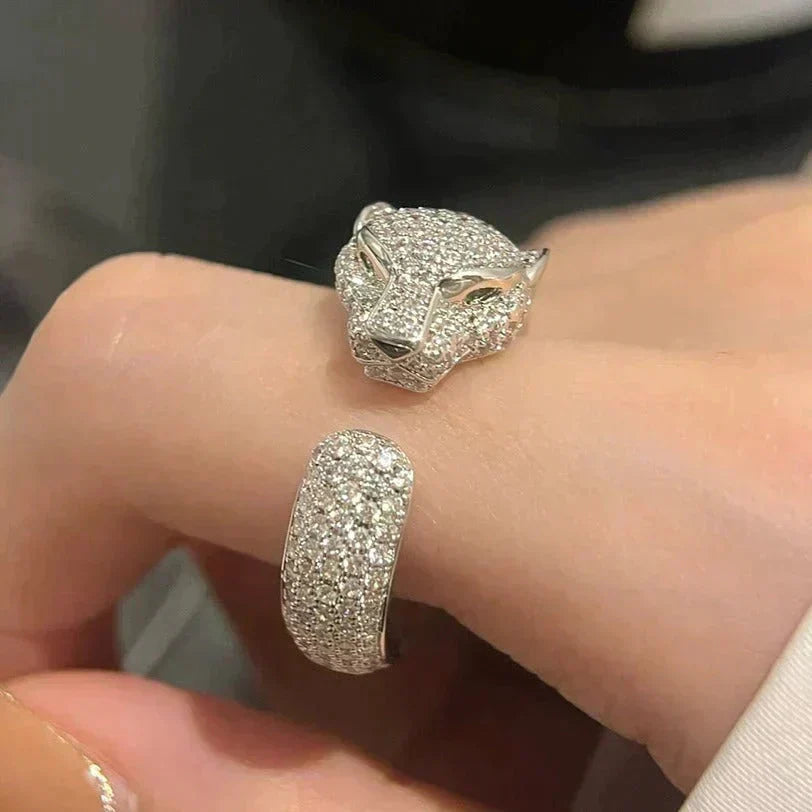 [⭐Veyra]PANTHERE 5.5MM ALL DIAMOND RING