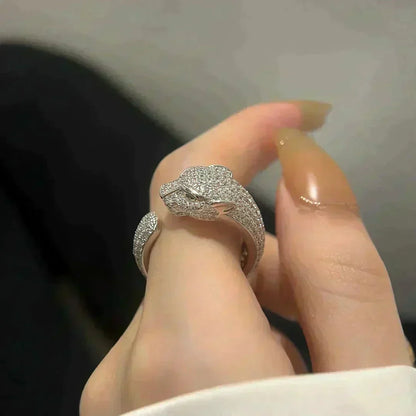 [⭐Veyra]PANTHERE 5.5MM ALL DIAMOND RING