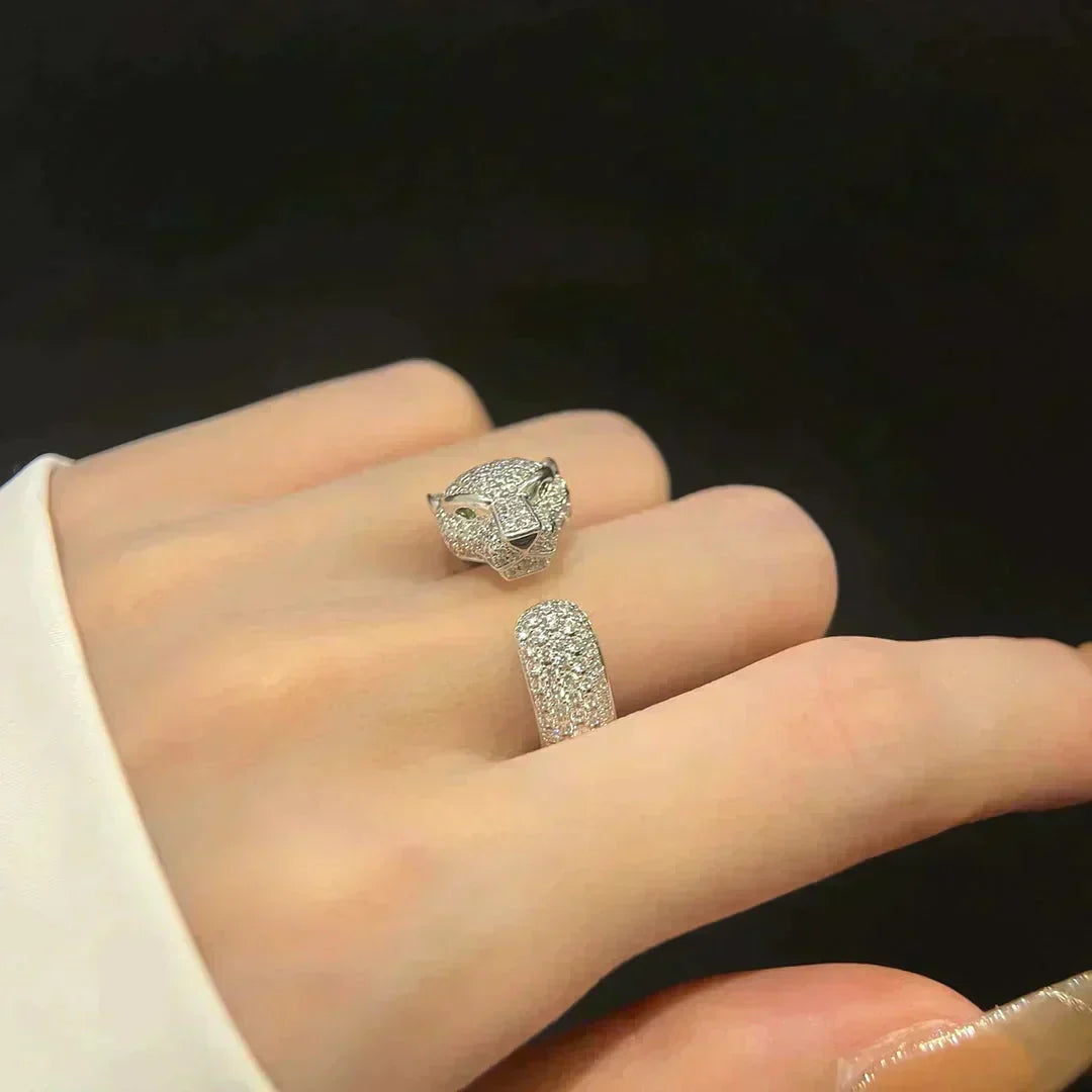 [⭐Veyra]PANTHERE 5.5MM ALL DIAMOND RING
