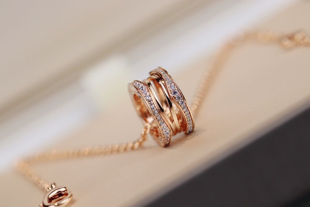 [⭐Veyra]ZERO 1 PINK GOLD NECKLACE
