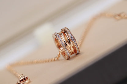[⭐Veyra]ZERO 1 PINK GOLD NECKLACE