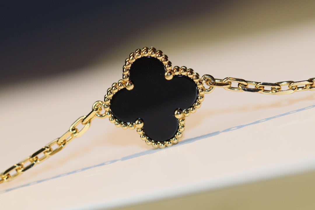 [⭐Veyra]CLOVER 20 MOTIFS ONYX ROSE GOLD