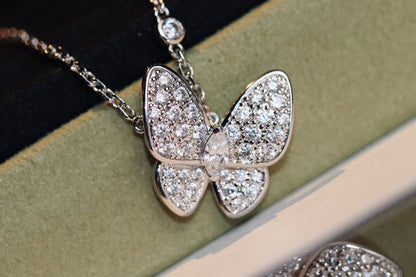 [⭐Veyra]BUTTERFLY DIAMOND NECKLACE