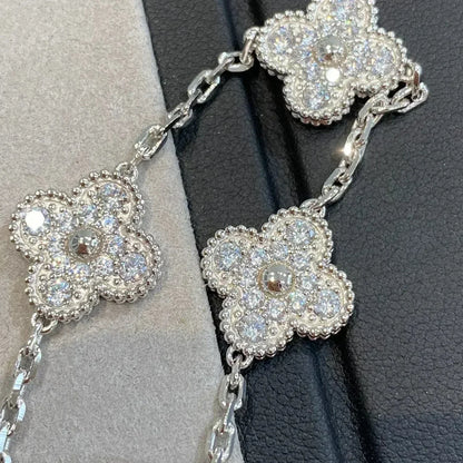 [⭐Veyra] CLOVER 5 MOTIF FULL DIAMOND BRACELET COLLECTION