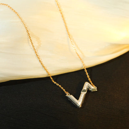 [⭐Veyra]VOLT SILVER DIAMOND PEDANT NECKLACE