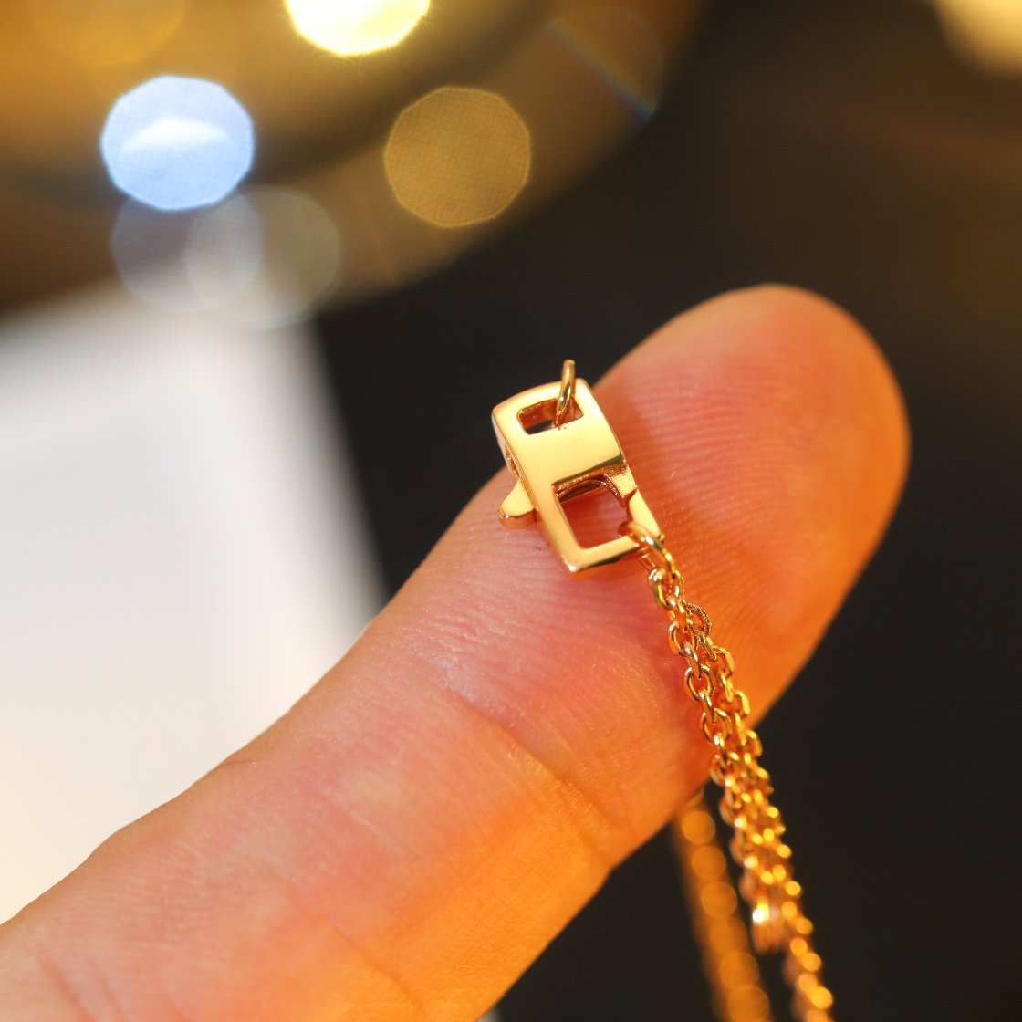 [⭐Veyra]STAR AND SUN DIAMOND PINK GOLD NECKLACE