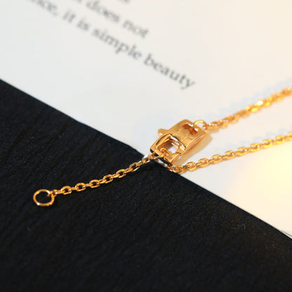 [⭐Veyra]STAR AND SUN DIAMOND PINK GOLD NECKLACE